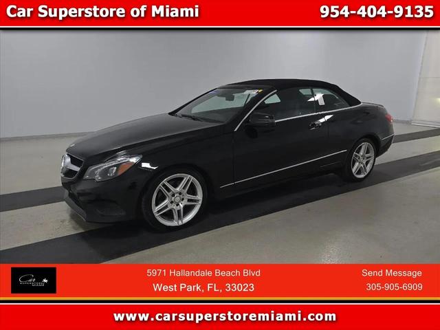 Black 2014 Mercedes-Benz E-Class E 350 Cabriolet Convertible Rear-Wheel Drive 7-Speed Automatic