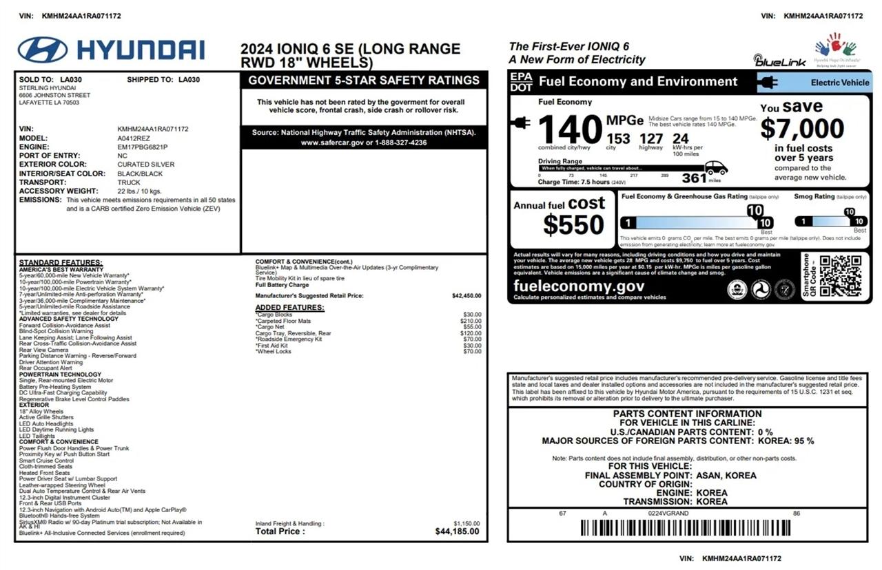 Hyundai Ioniq 6  2024