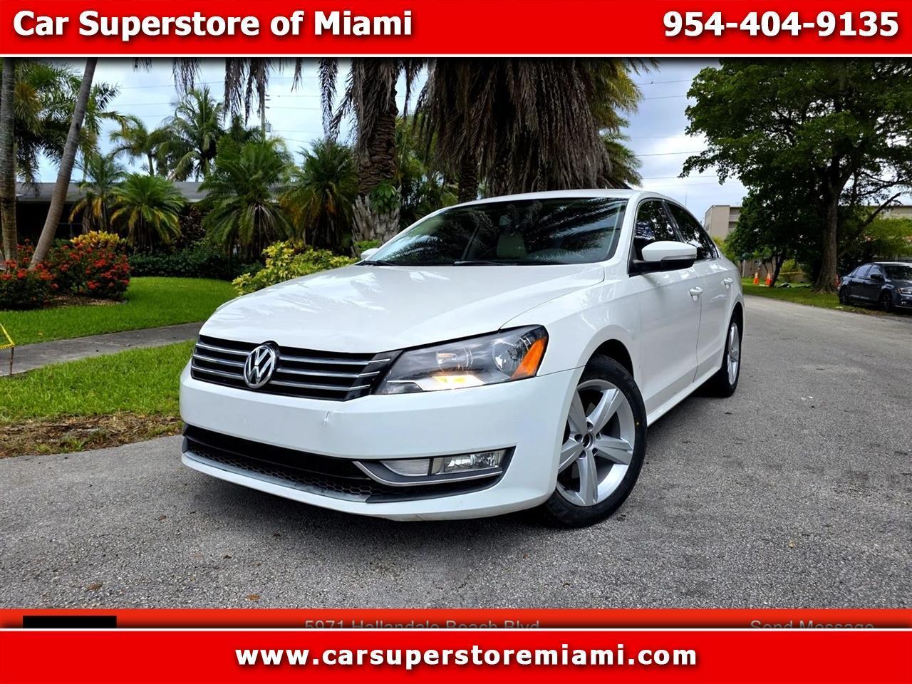 White 2015 Volkswagen Passat Sedan Front-Wheel Drive 6-Speed Automatic