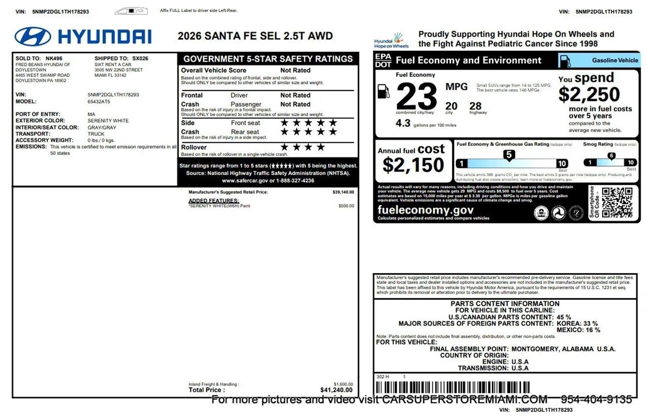 Hyundai Santa Fe  2026