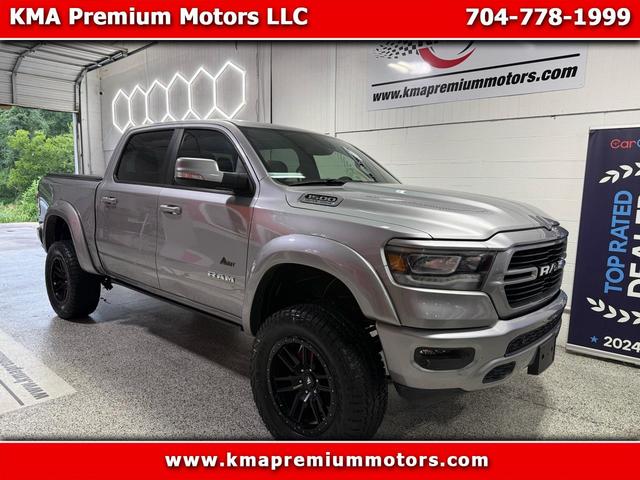 Silver 2021 RAM 1500 Pickup Truck Four-Wheel Drive 8-Speed Automatic
