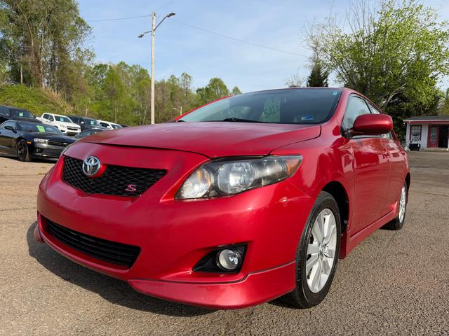 Red 2010 Toyota Corolla S Sedan Front-Wheel Drive Automatic