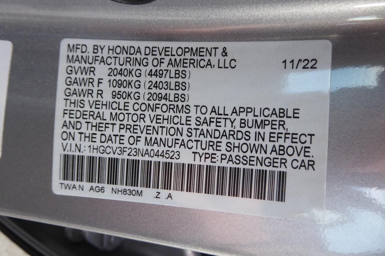 Honda Accord Hybrid Sport Sedan 2022