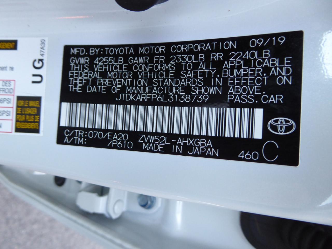 Toyota Prius Prime Limited (Natl) 2020