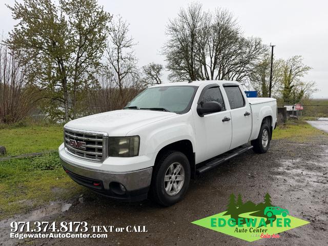 White 2007 GMC Sierra 1500 SLE1 Crew Cab Pickup Truck Rear-Wheel Drive Automatic