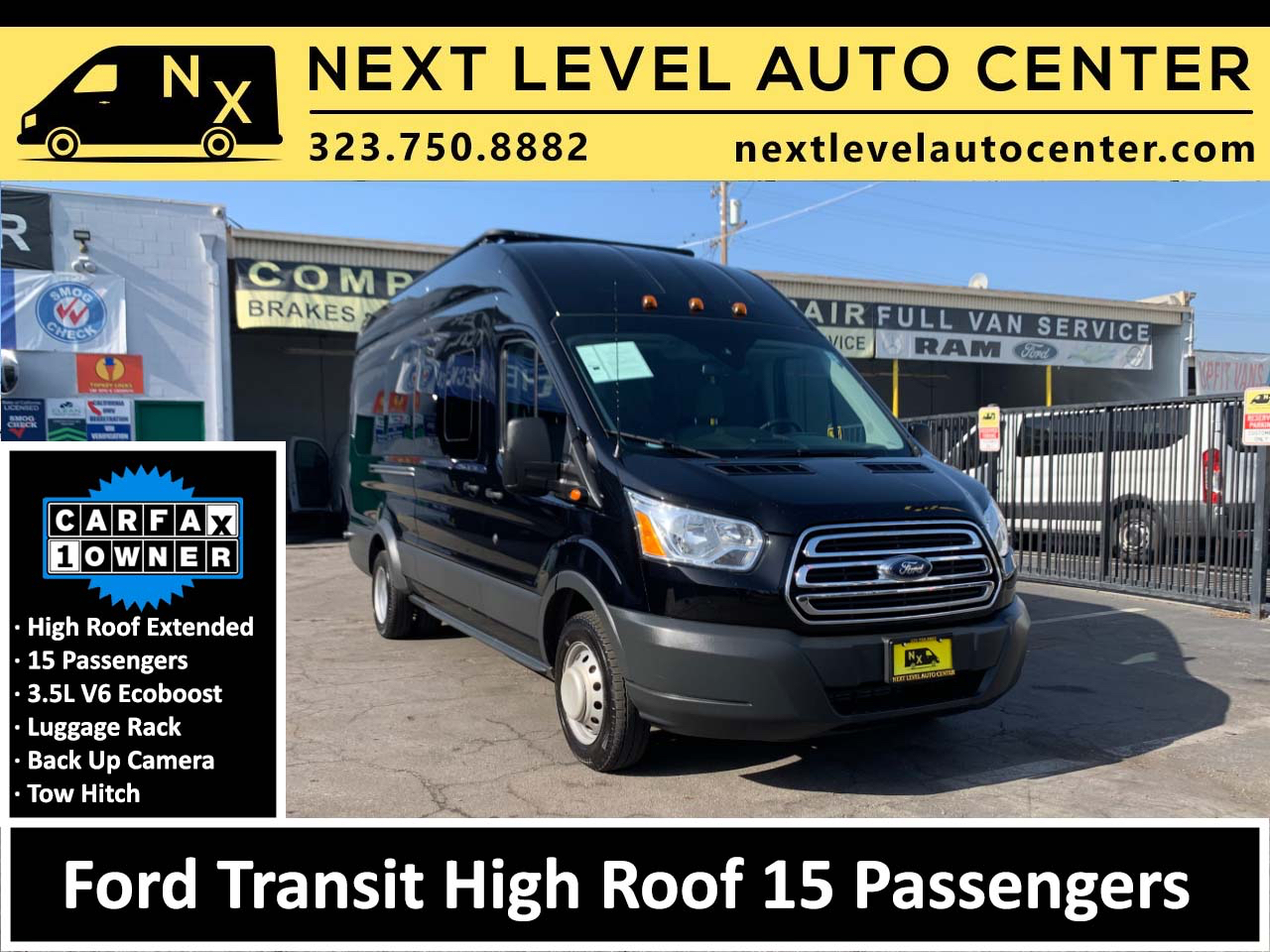 Ford Transit Wagon T-350 148" EL High Roof XLT Sliding RH Dr DRW 2017