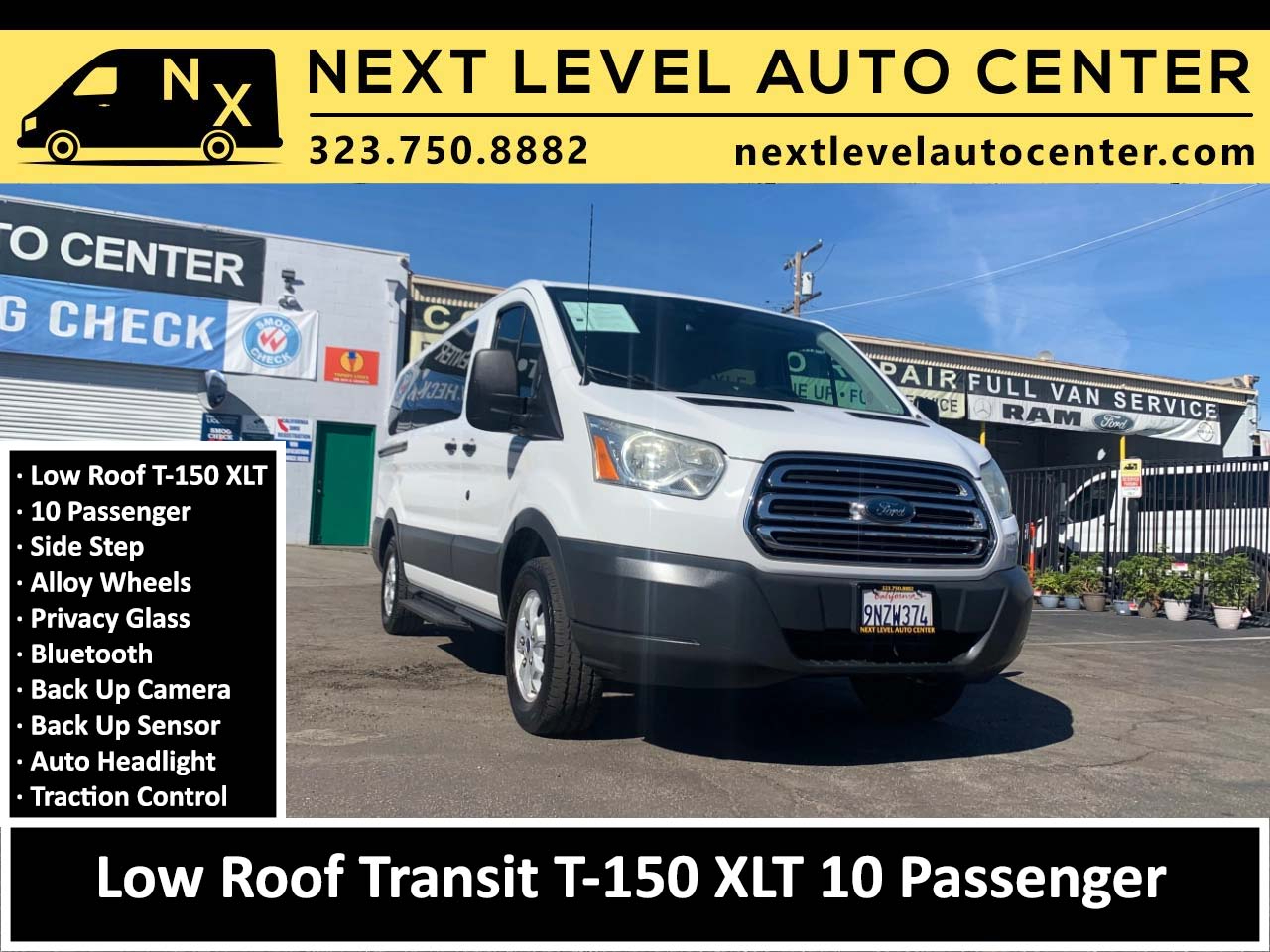 Ford Transit Wagon T-150 130" Low Roof XLT Sliding RH Dr 2015