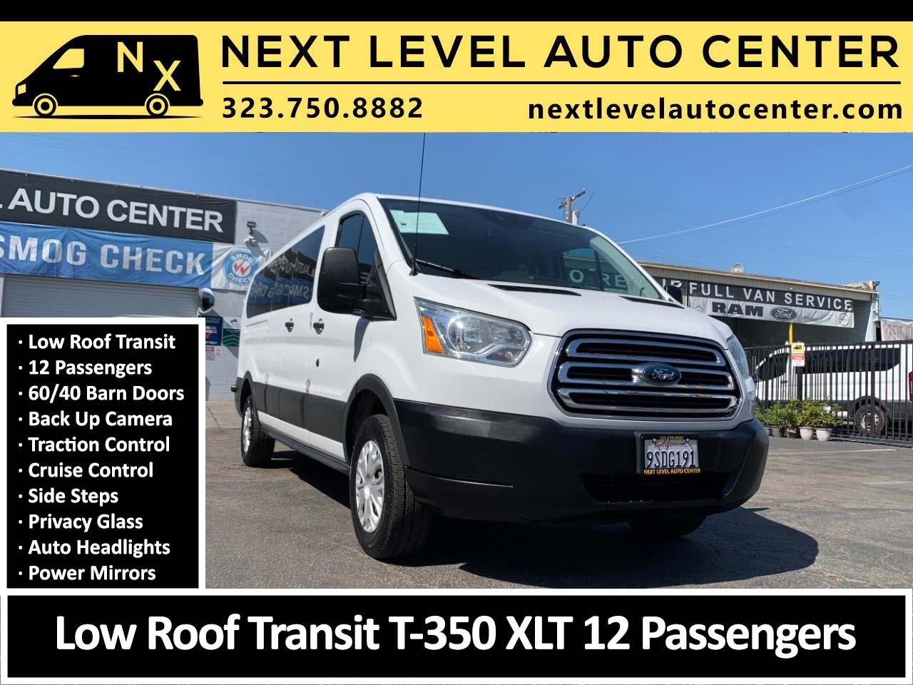 Ford Transit Wagon T-350 148" Low Roof XLT Swing-Out RH Dr 2016