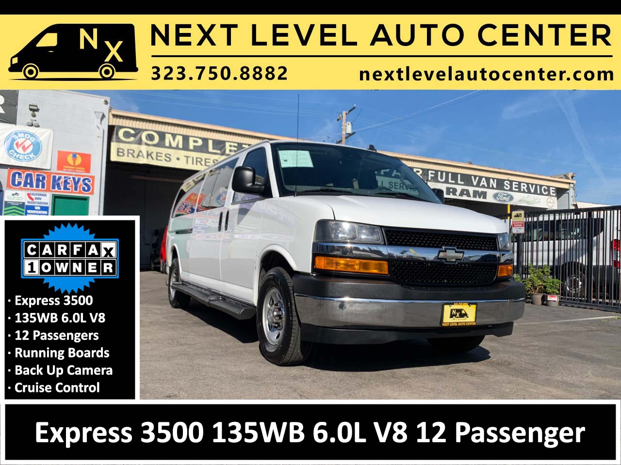 2019 Chevrolet Express Passenger RWD 3500 155" LT