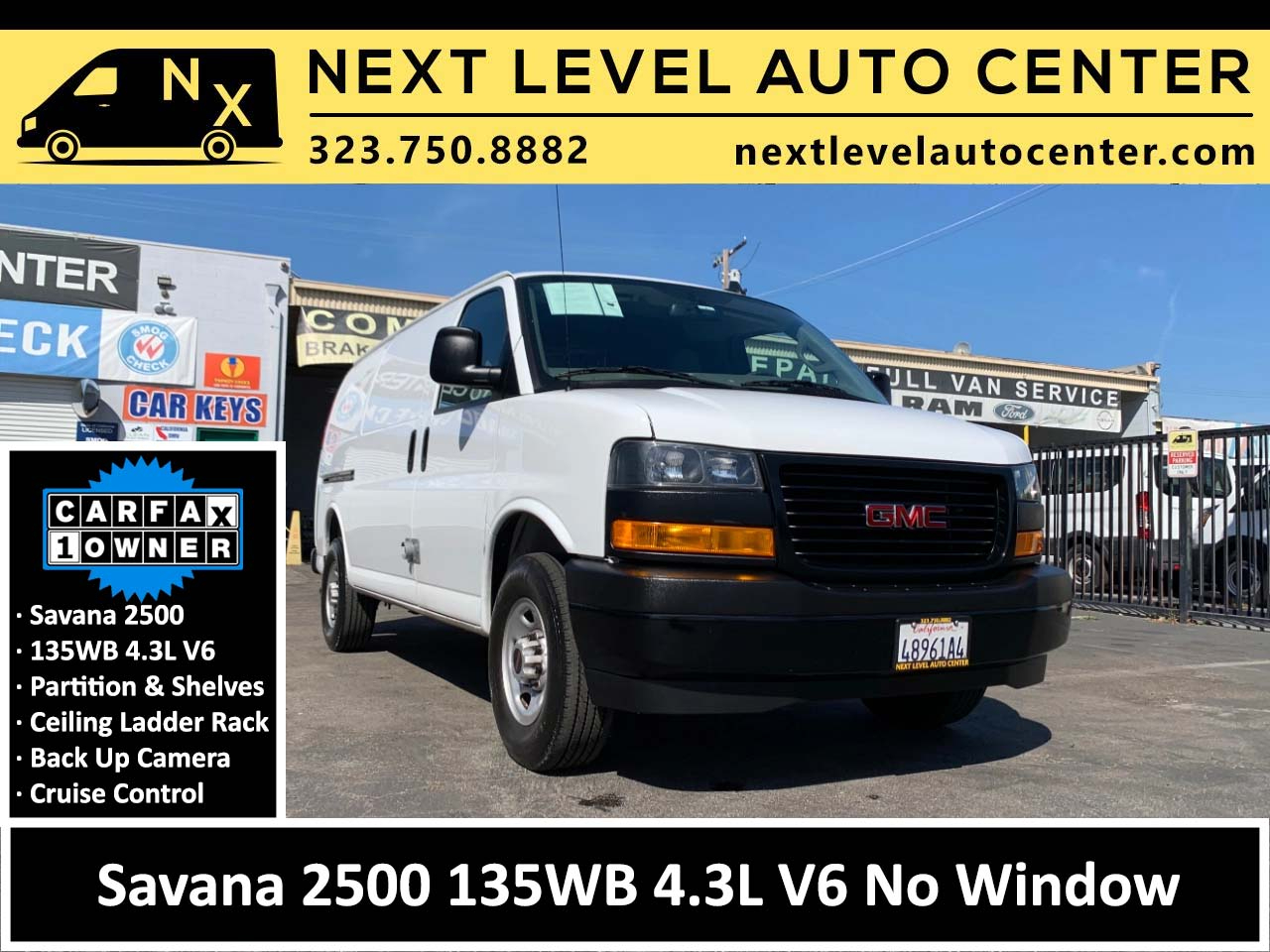 GMC Savana Cargo Van RWD 2500 135" 2024