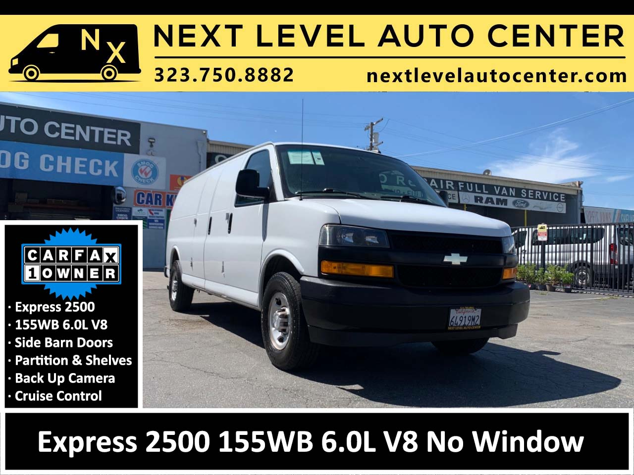 Chevrolet Express Cargo Van RWD 2500 155" 2018