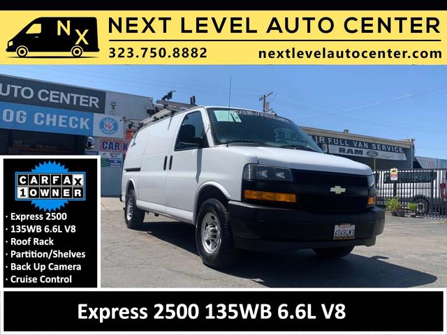 White 2022 Chevrolet Express Cargo 2500 RWD Van Rear-Wheel Drive Automatic