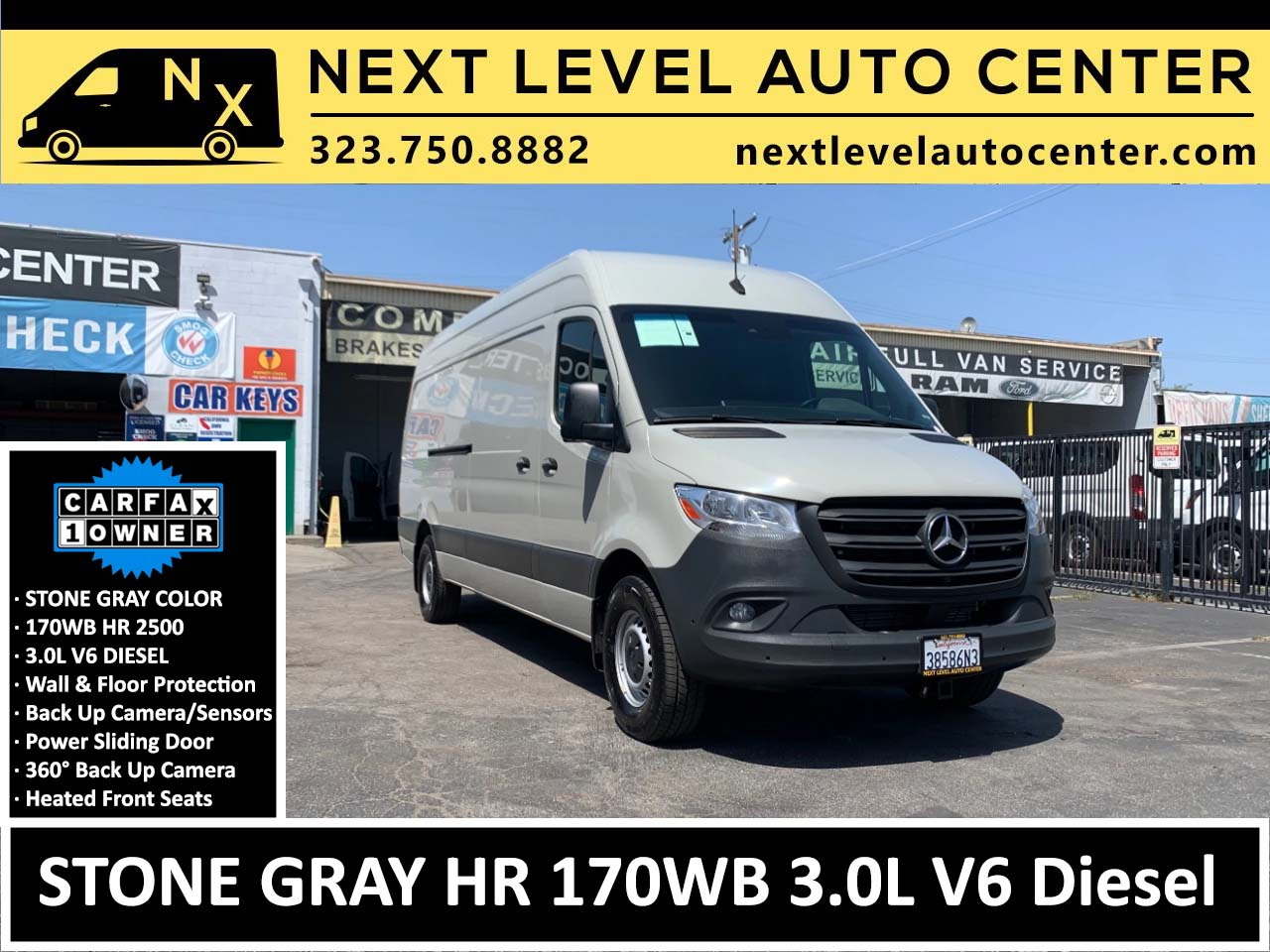 Mercedes-Benz Sprinter Van 2500 High Roof V6 170" RWD 2022