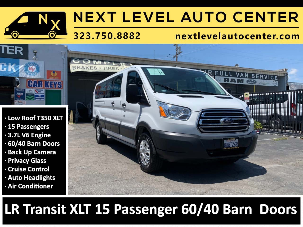 2018 Ford Transit Passenger Wagon T-350 148" Low Roof XLT Swing-Out RH Dr