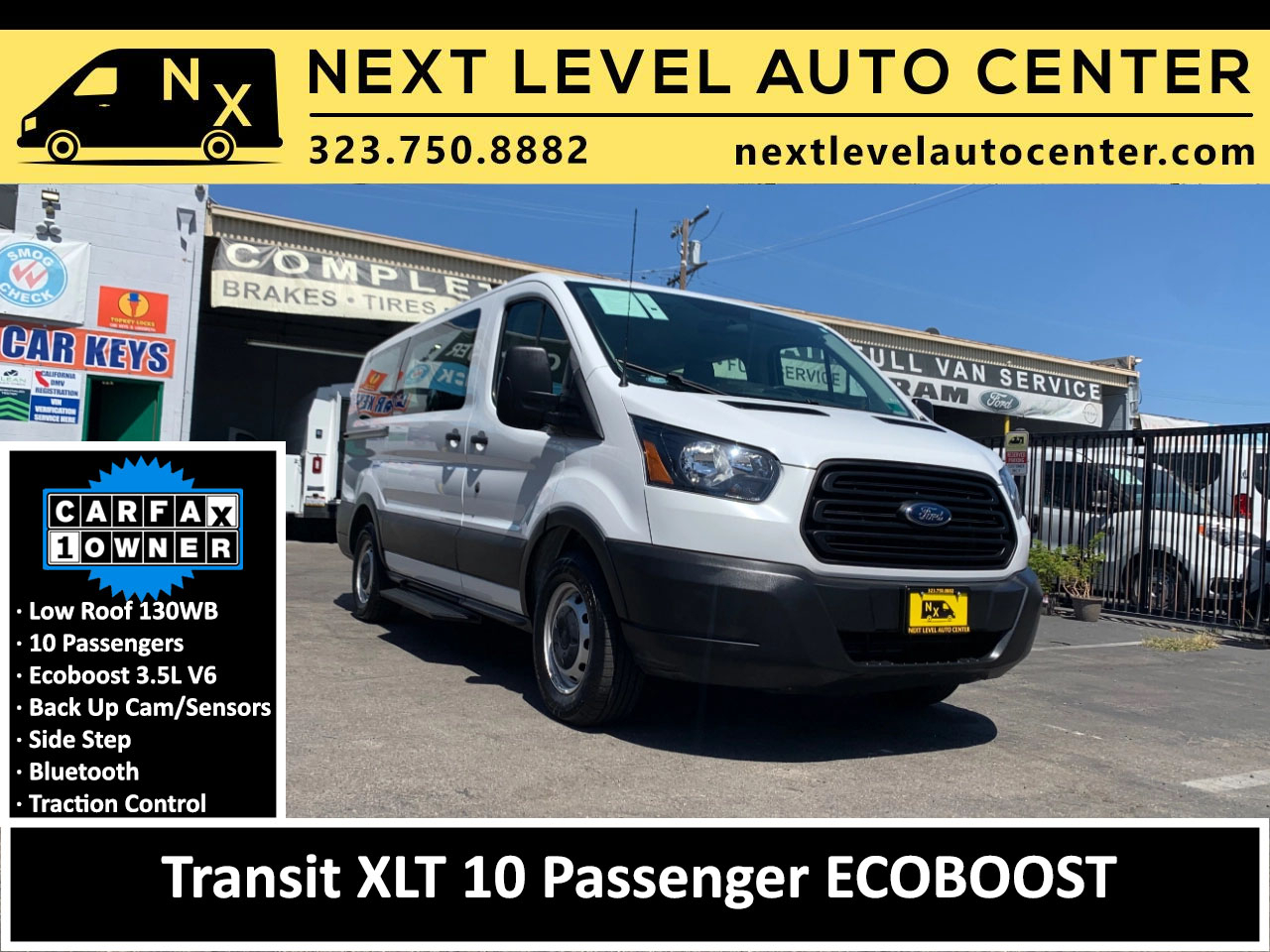 Ford Transit Passenger Wagon T-150 130" Low Roof XLT Sliding RH Dr 2019