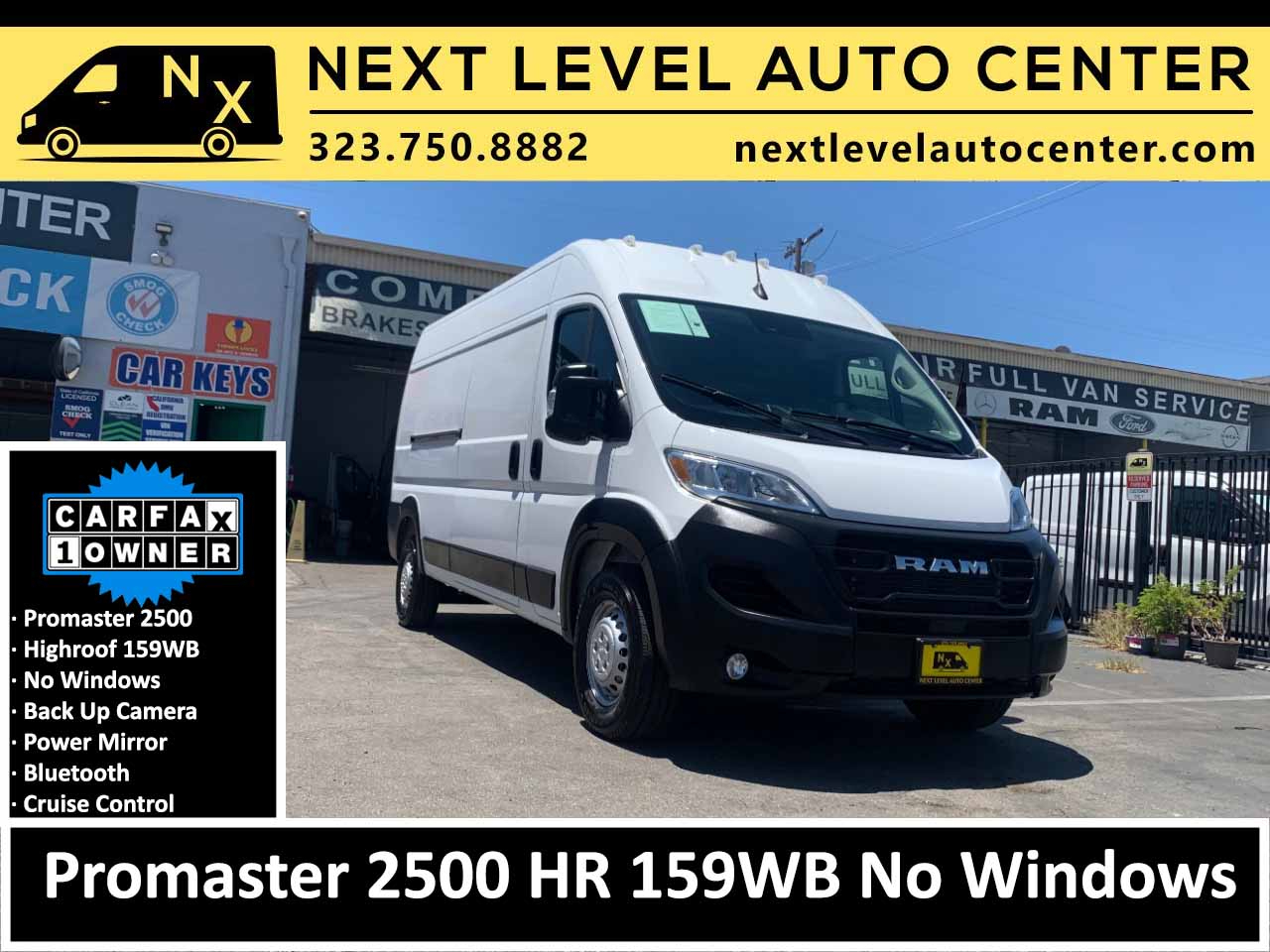 RAM ProMaster Cargo Van Tradesman 2500 High Roof 159" WB w/Pass Seat 2025