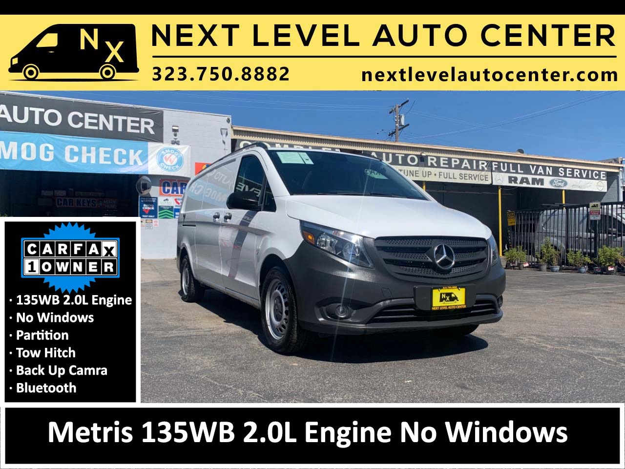 Mercedes-Benz Metris Cargo Van Standard Roof 135" Wheelbase 2022