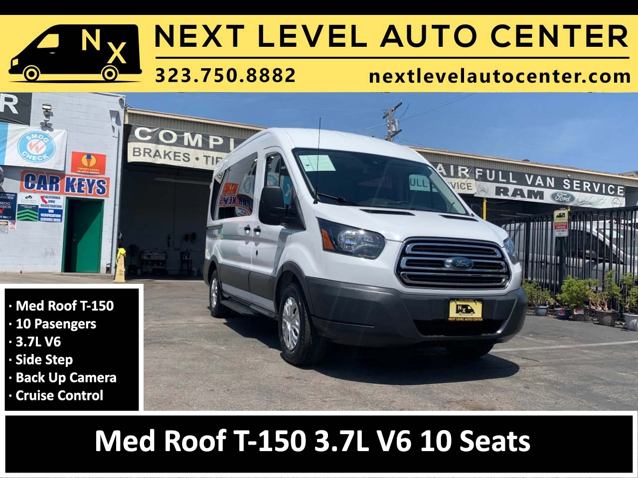 Ford Transit Wagon T-150 130" Med Roof XLT Sliding RH Dr 2015