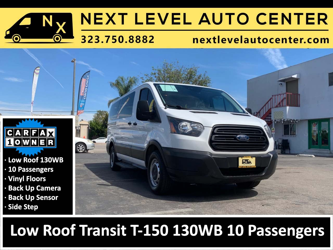 2019 Ford Transit Passenger Wagon T-150 130" Low Roof XLT Sliding RH Dr