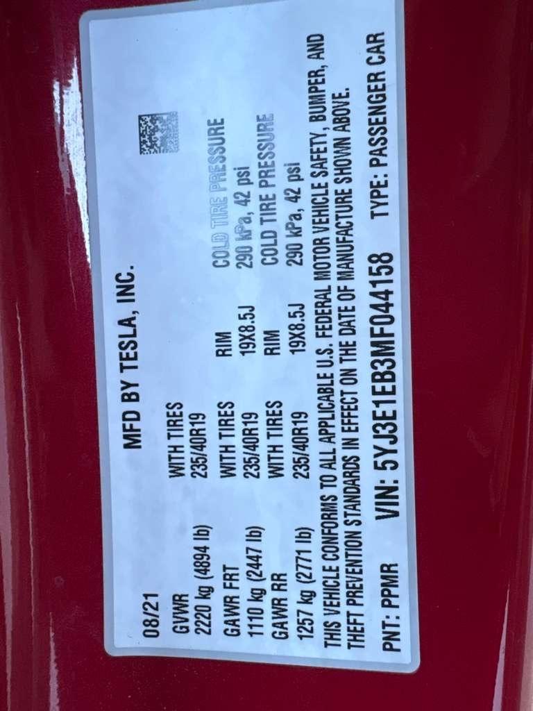 Tesla Model 3 Long Range 2021