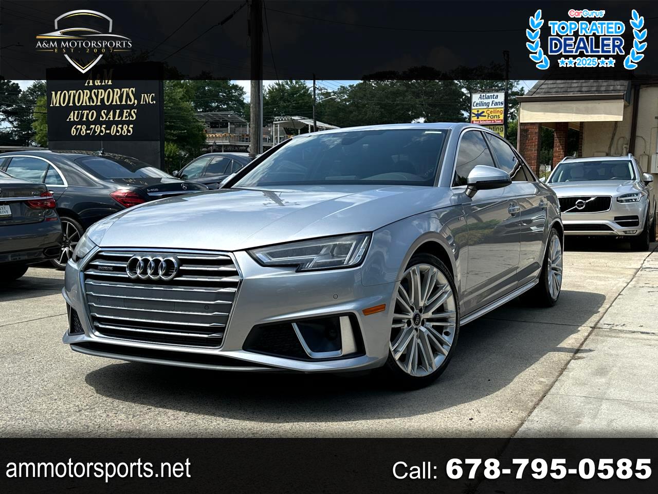 2019 Audi A4 2.0 TFSI Premium Plus quattro W/Driver assist