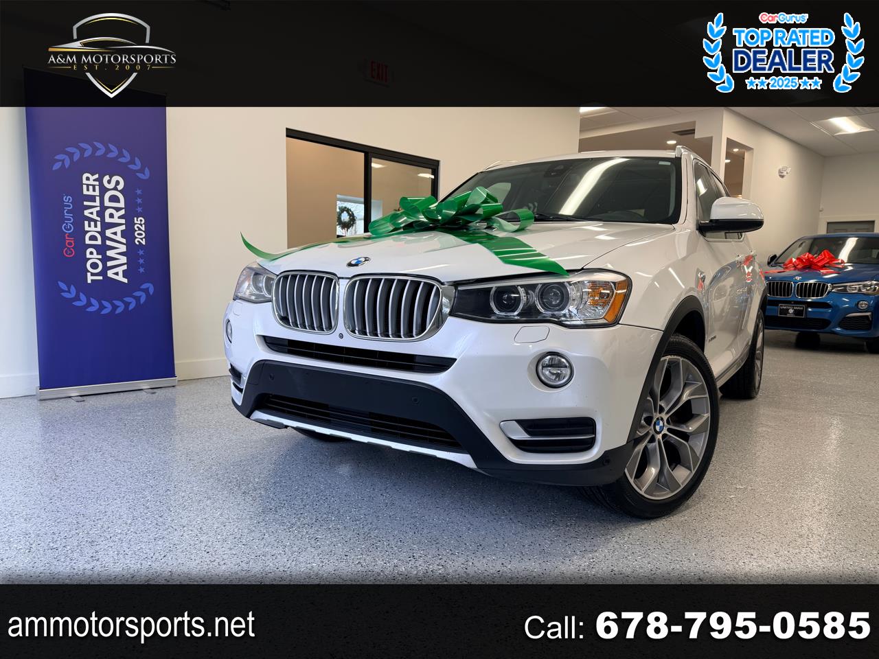 2017 BMW X3 xDrive35i X-Line W/Driver assist Package