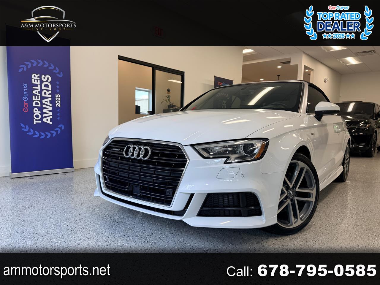 2017 Audi A3 Cabriolet 2.0 TFSI Premium Plus quattro AWD-S-Line