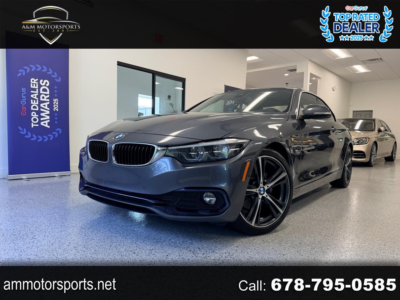 2019 BMW 4 Series 430i Convertible W/Sport & Driver assist Packages