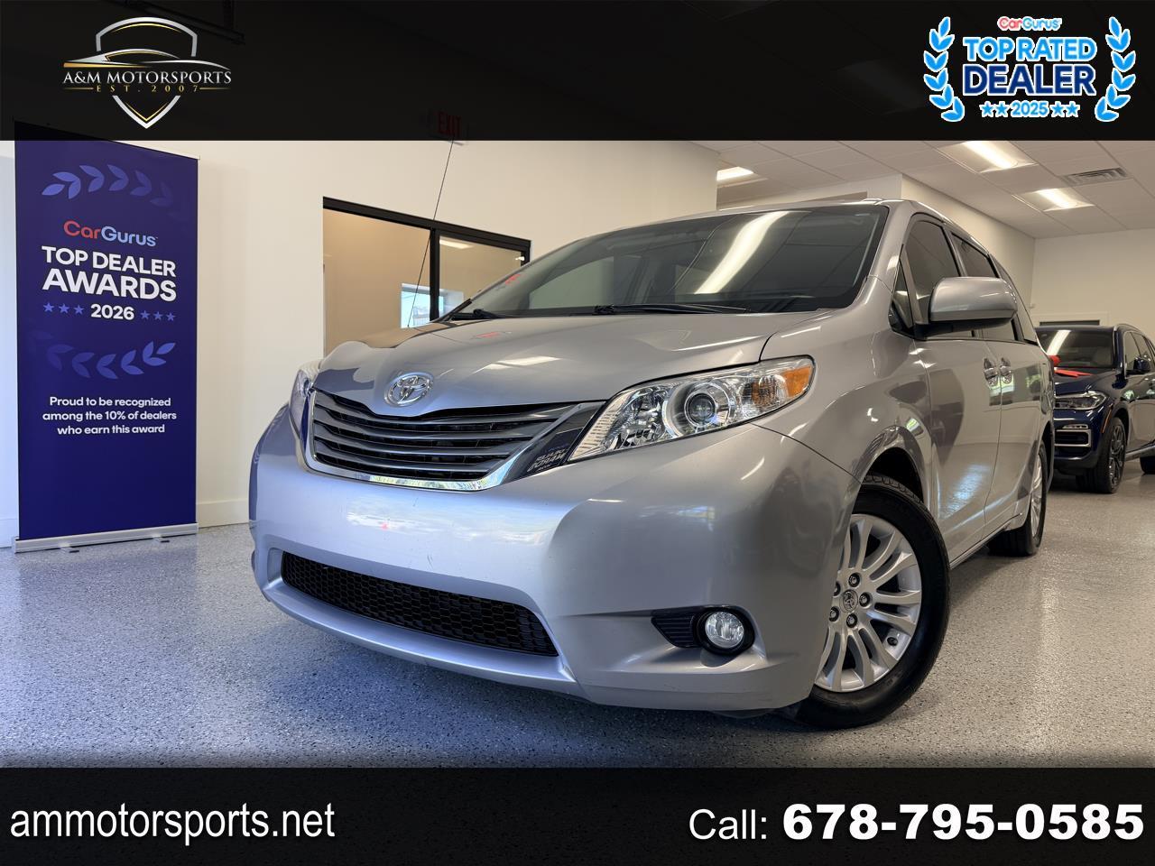 Toyota Sienna 5dr 7-Pass Van V6 XLE AAS FWD (Natl) 2013