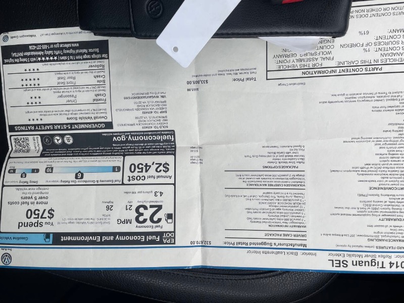 Volkswagen Tiguan SEL 2014