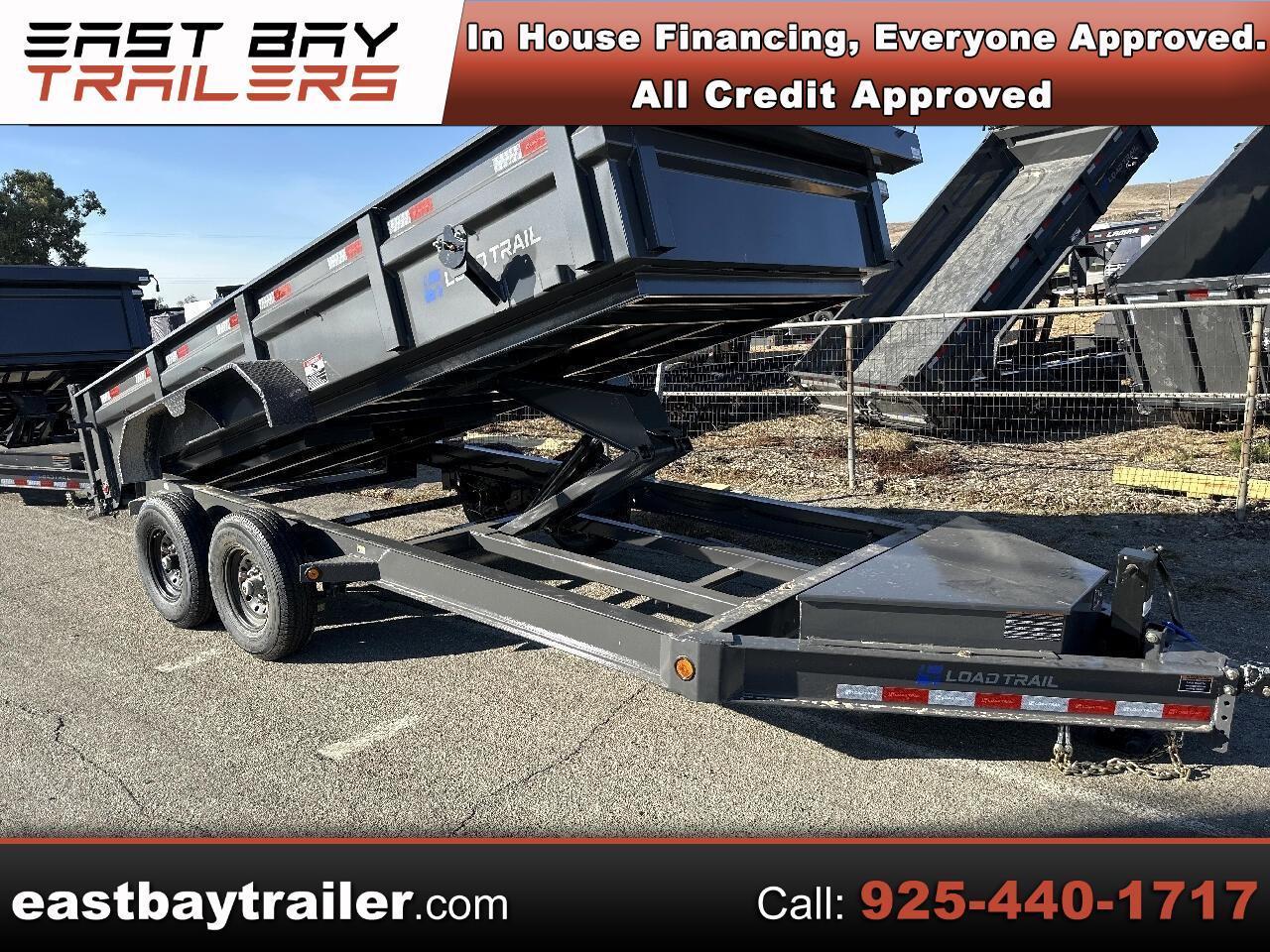 2024 Load Trail Dump 83X16 14000 GVWR DUMP SCISSOR LIFT SLIDE IN RAMPS