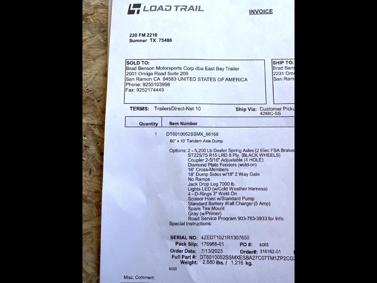 Load Trail Dump  2024