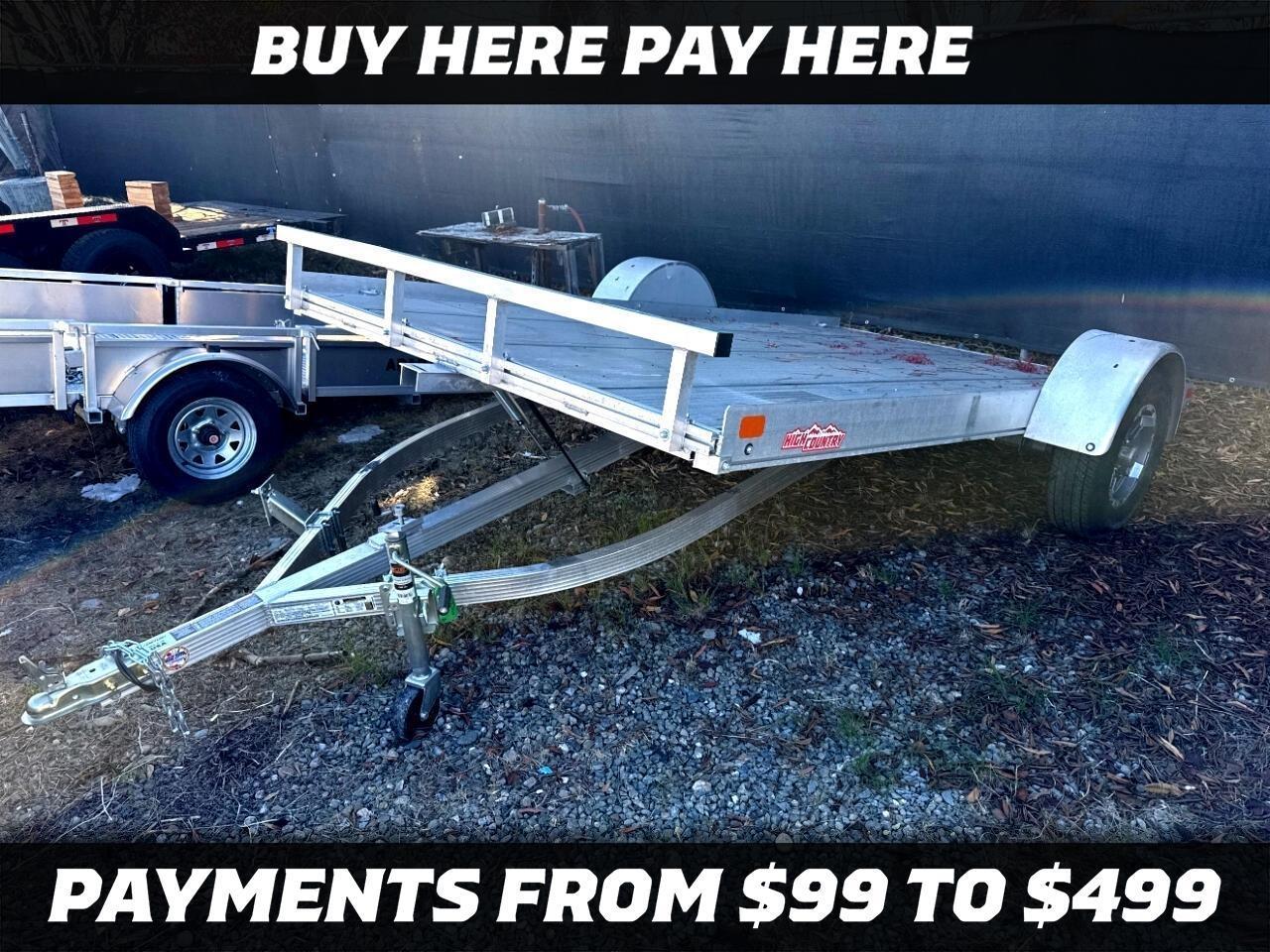 2025 Alcom 6.5x14 All Aluminum Single Axle Utility  81X12   TILT ALUMINUM ALCOM UTILITY TRAILER