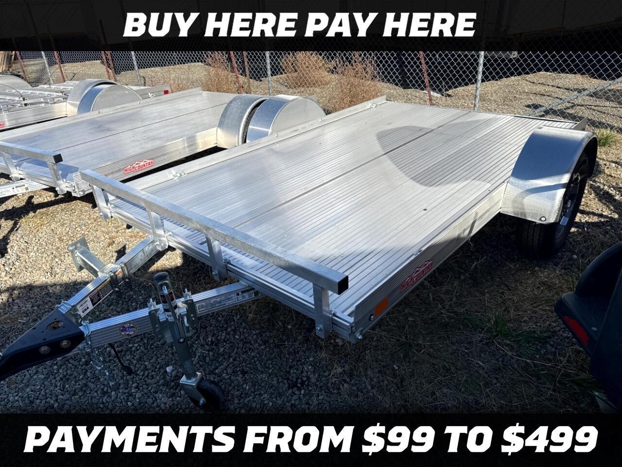 2025 Alcom 6.5x14 All Aluminum Single Axle Utility  72X10 ALCOM UTILITY ALUMINUM TRAILER