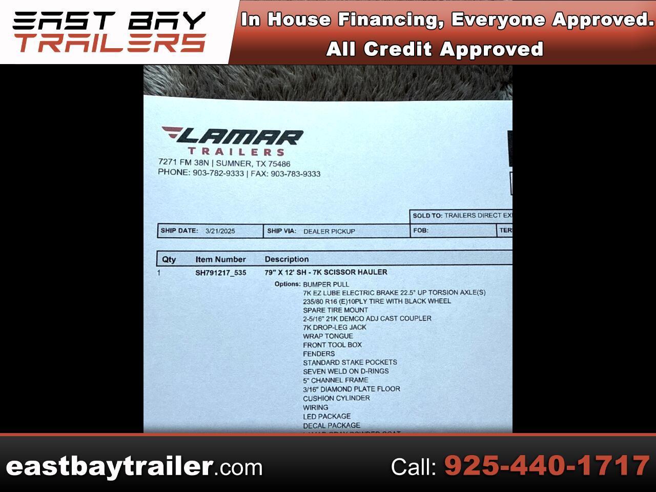 Lamar Equipment Trailer  2025