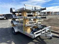 2025 Alcom 6.5x14 All Aluminum Single Axle Utility  