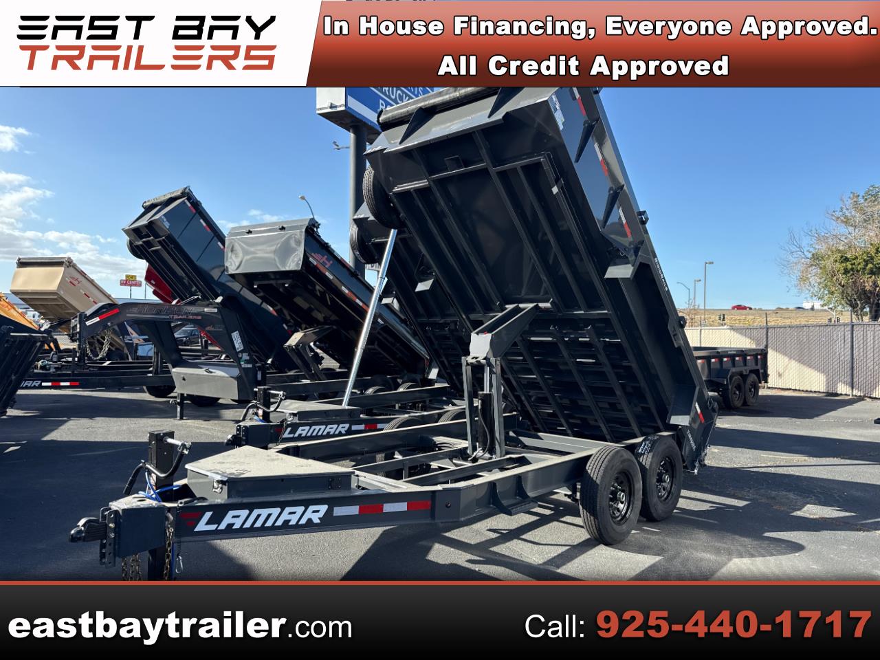 2026 Lamar 14 Foot Dump 83" X 14' 14K 24 inch sides with ramps and trap