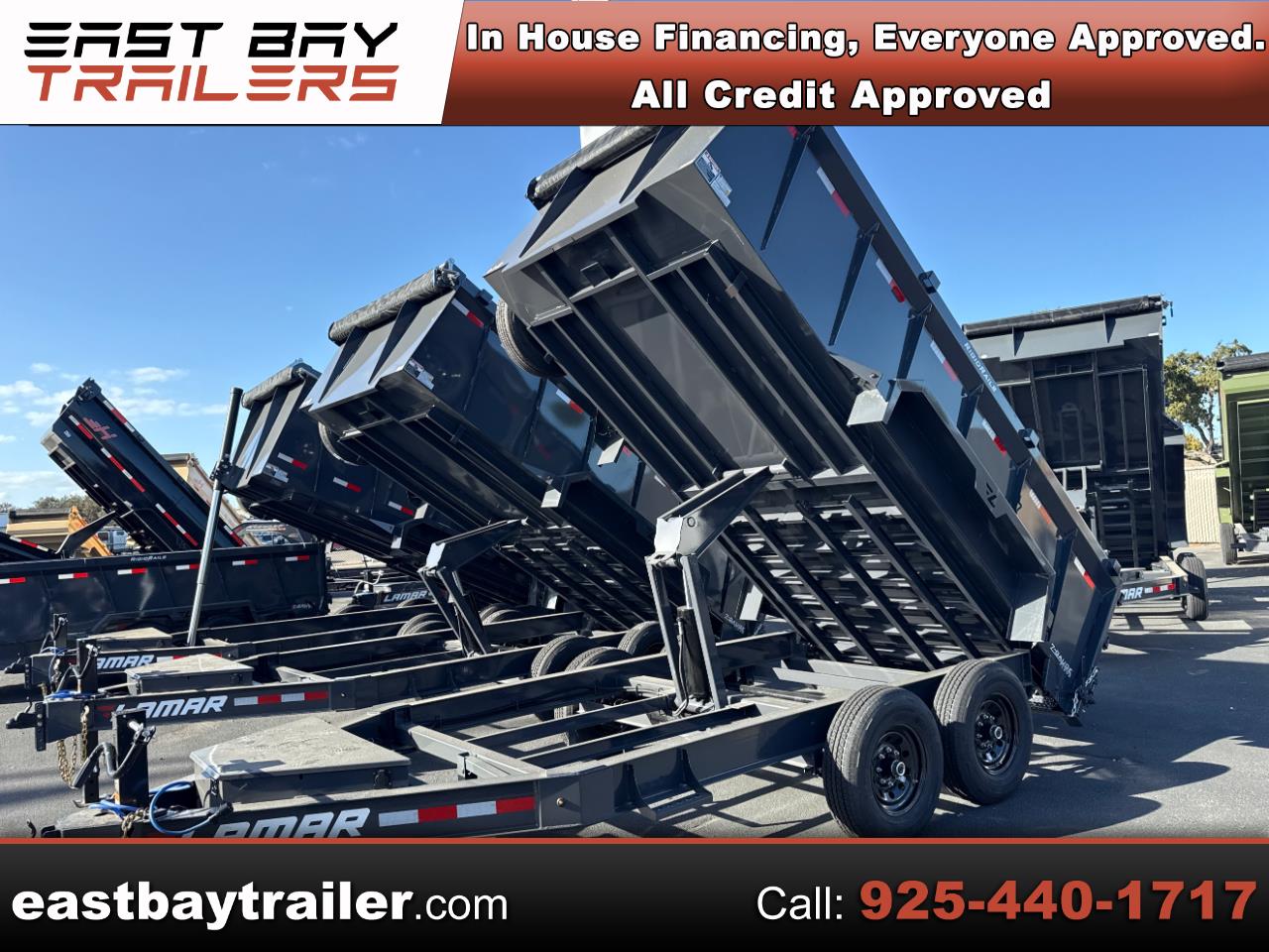 2026 Lamar 14 Foot Dump 83" X 14' 36 in walls ramp and tarp