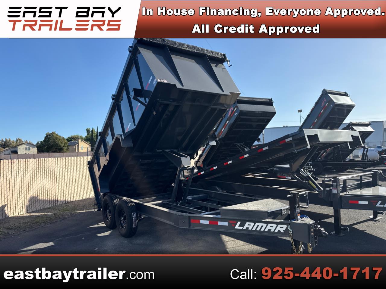 2026 Lamar Dump Trailer 83 x14 4 FOOT SIDES 14000 GVWR RAMPS TARP NEW 2026