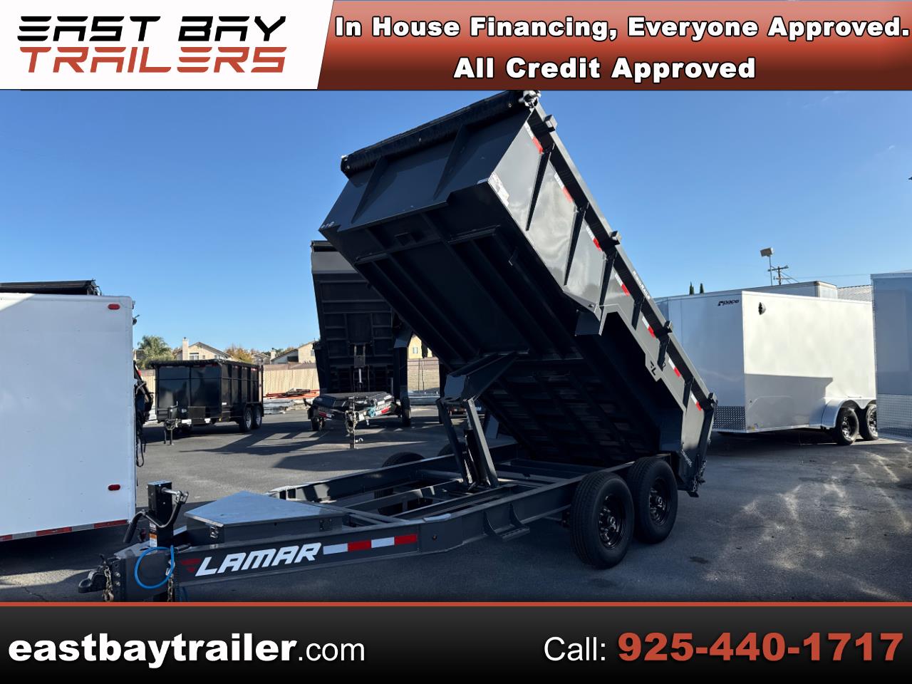 2026 Lamar Dump Trailer 83 X14 3 FOOT SIDES 14000 GVWR TARP RAMPS 2026 MOD