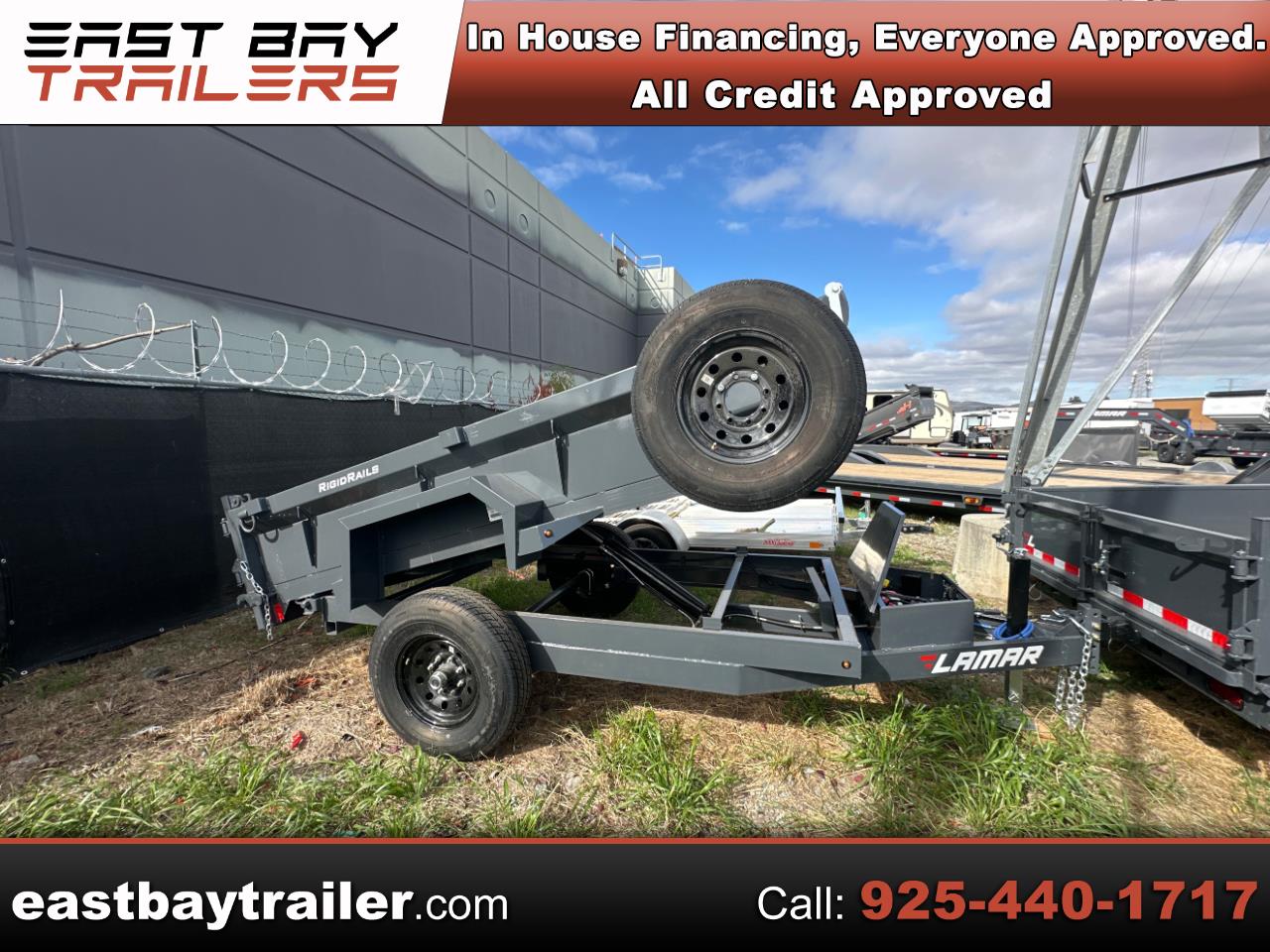 2026 Lamar 10 Foot Dump 60" X 10' DS - 7K MINI DUMP - SINGLE AXLE!