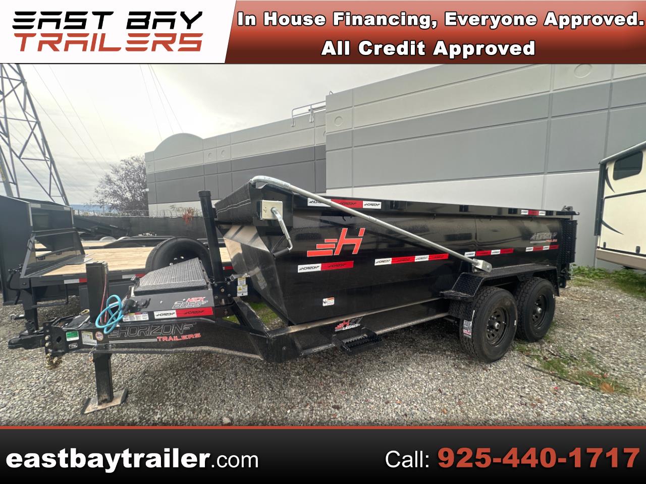 2026 Horizon Trailers 22 14x83x3, Crank over trap, 12K hydraulic jack, Tele