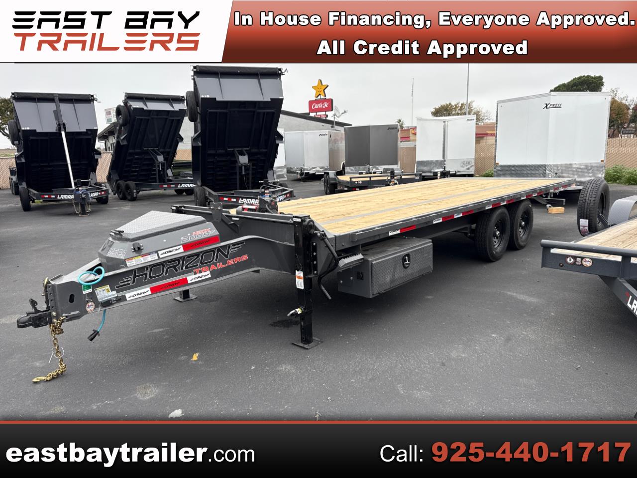 2026 Horizon Trailers 22 FFT 22' x 102" x 36" BP 7K 2A FULL TILT FLATDECK