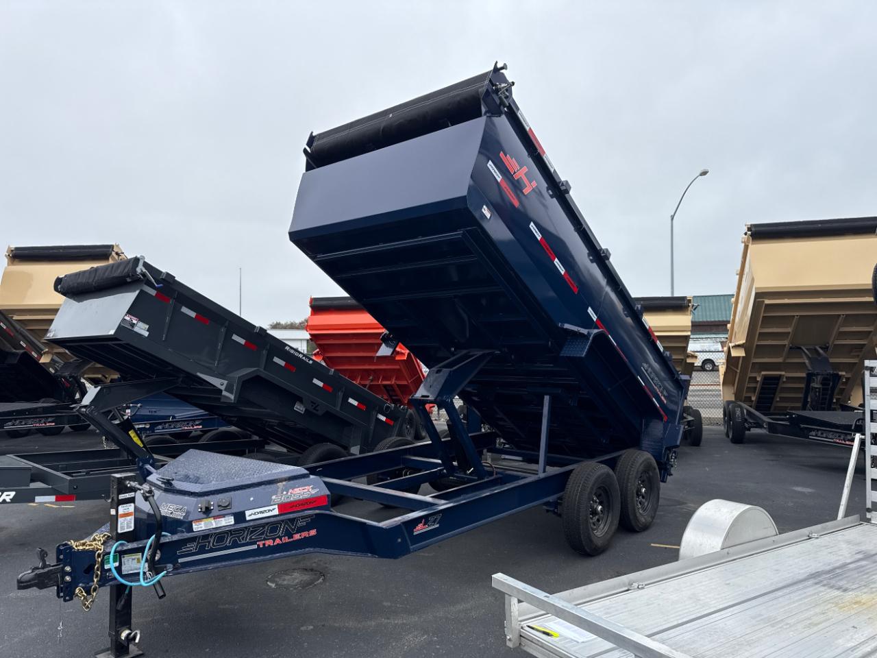 2026 Horizon Trailers 22 14 FOOT 4 FOOT SIDES 14K GVWR RAMPS TARP MEGA BOX