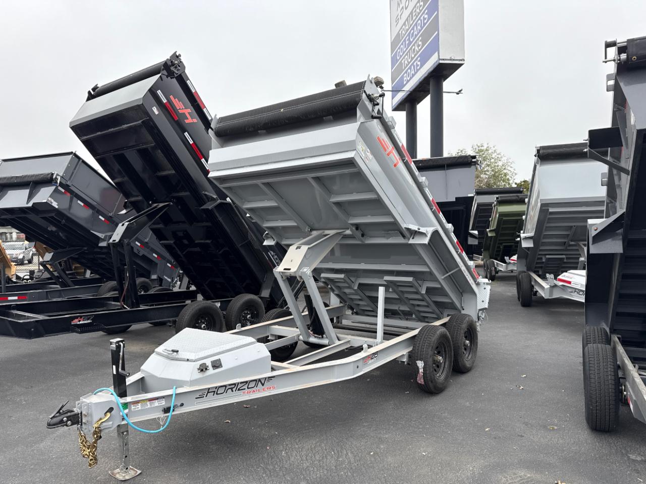 2026 Horizon Trailers 22 12 FOOT 15200 GVWR 2FOOT SIDES  RAMPS TARP