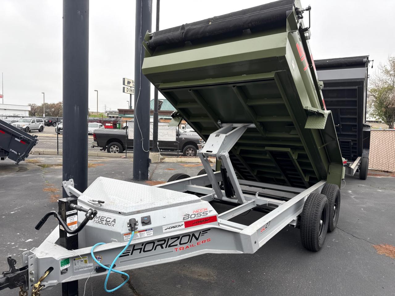 2026 Horizon Trailers 22 12 FOOT 2 FOOT SIDES 14K GVWR RAMPS TARP