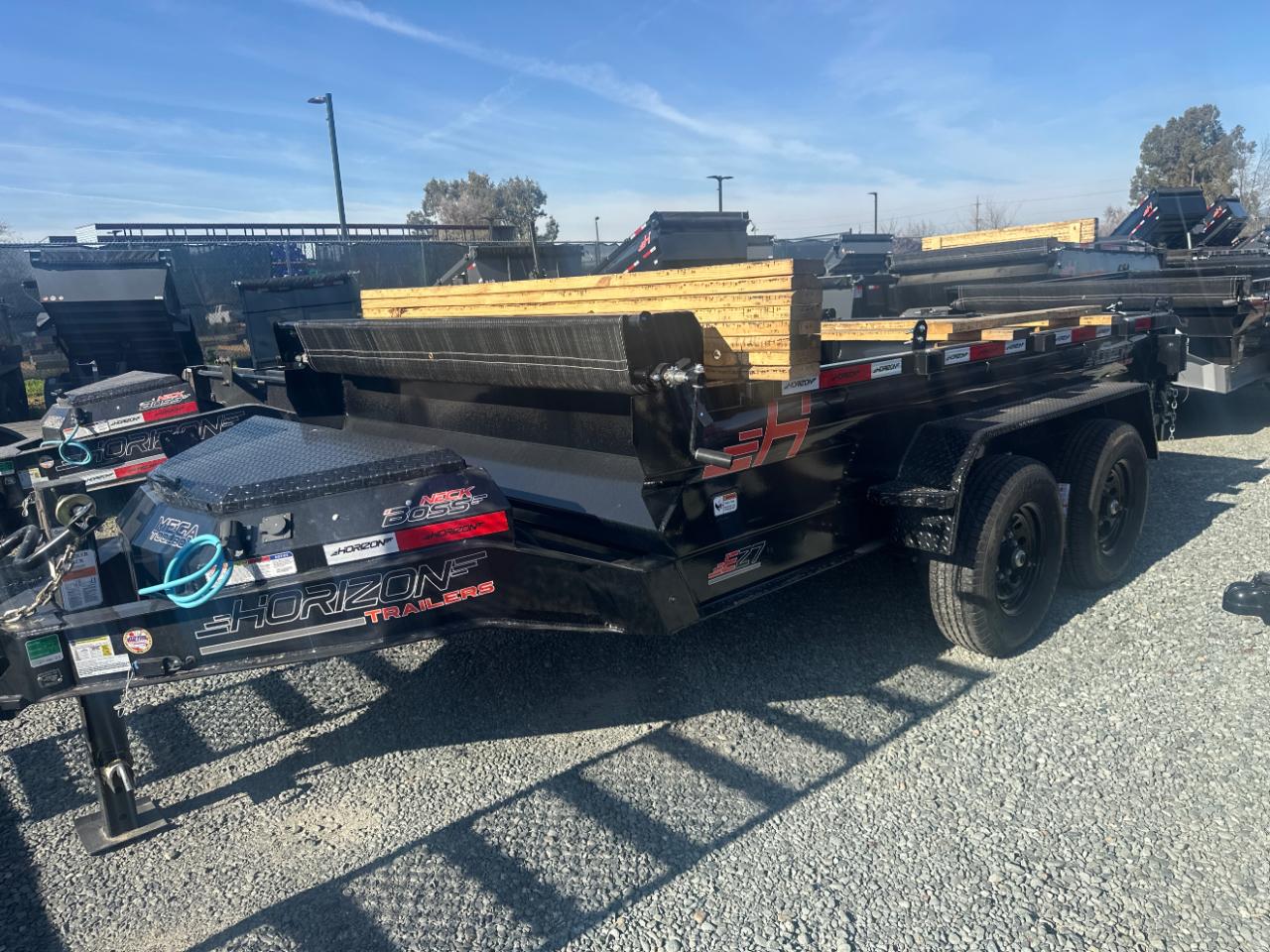 2026 Horizon Trailers 22 12 FOOT 19 SIDES 14K GVWR RAMPS TARP