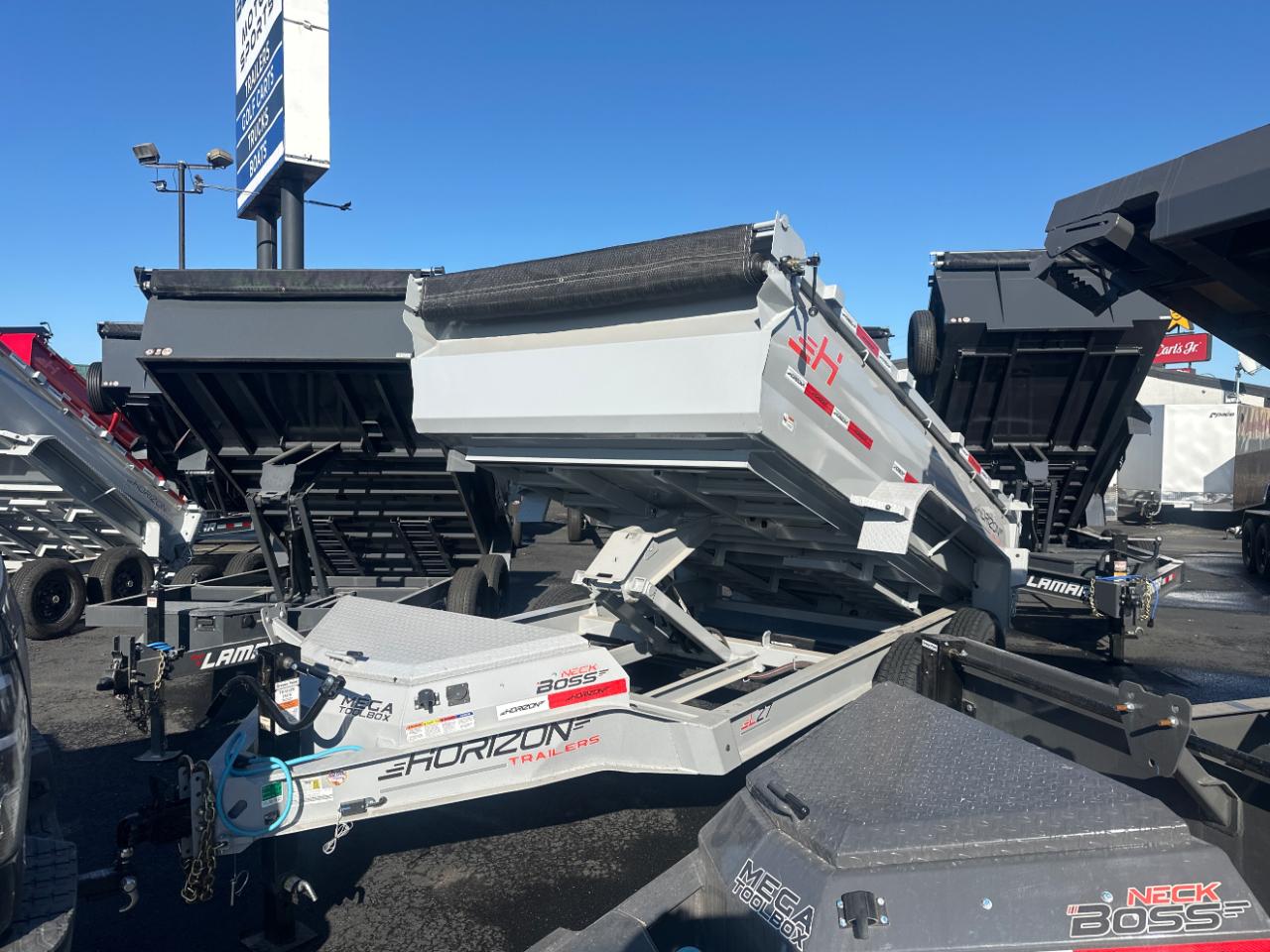 2026 Horizon Trailers 22 12 FOOT 3 FOOT SIDES 14K GVWR RAMPS TARP