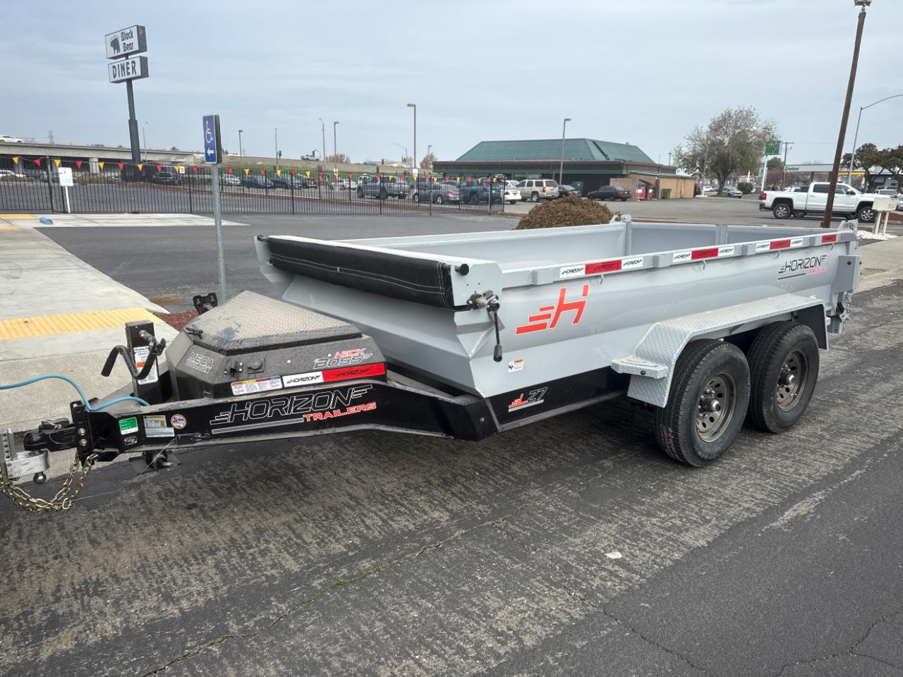2026 Horizon Trailers 22 12 FOOT 2 FOOT SIDES 14K GVWR RAMPS TARP