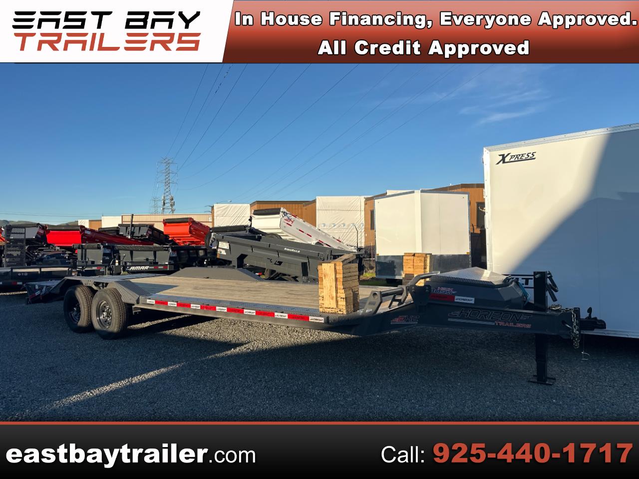 2026 Horizon Trailers 22 EHZ 24' x 102" x 25 DRIVE OVER FENDERS&DOVE TAIL